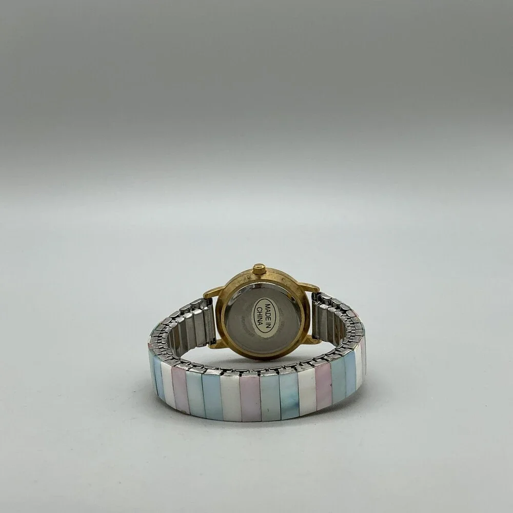 Lafayette Womens Watch 27mm Multicolor Dial Pastel Expansion Band New Battery